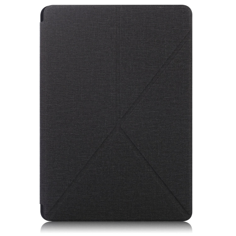 Cloth Texture Multi-folding Horizontal Flip PU Leather Shockproof Case with Holder & Sleep / Wake-up Function, For Samsung Galaxy Tab S8+ / Tab S8 Plus /  Tab S7 FE / Tab S7+ T970 / T975, For Samsung Galaxy Tab S8 / Galaxy Tab S7 T870...