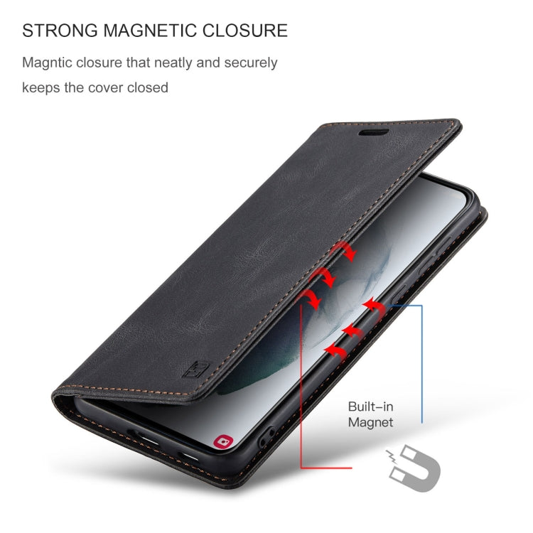AutSpace A01 Retro Skin-feel Crazy Horse Texture Horizontal Flip Leather Case with Holder & Card Slots & Wallet & RFID, For Samsung Galaxy S21 5G, For Samsung Galaxy A52 5G / 4G
