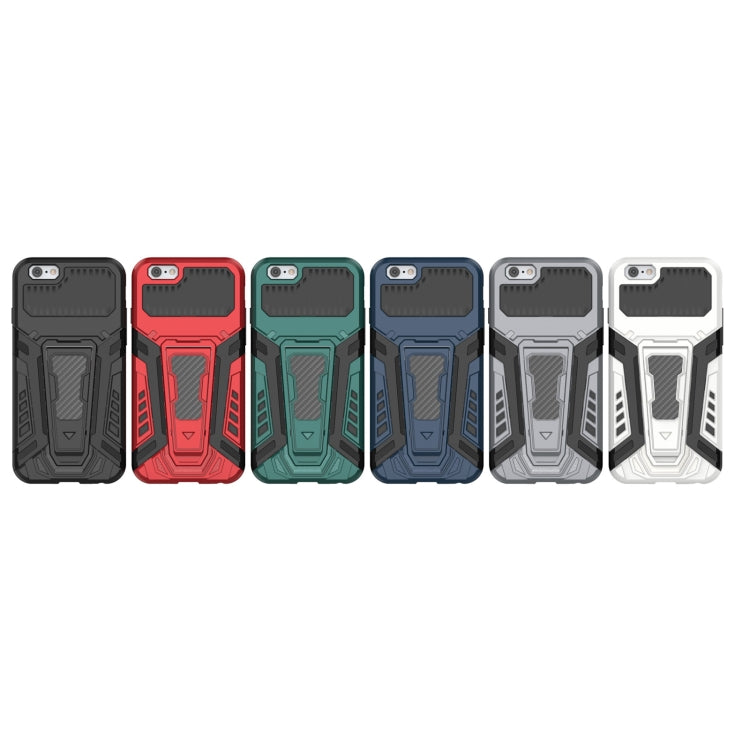 War Chariot Series Armor All-inclusive Shockproof PC + TPU Protective Case with Invisible Holder, For iPhone 6, For iPhone 6 Plus, For iPhone SE 2022 / SE 2020 / 8 / 7, For iPhone 8 Plus / 7 Plus