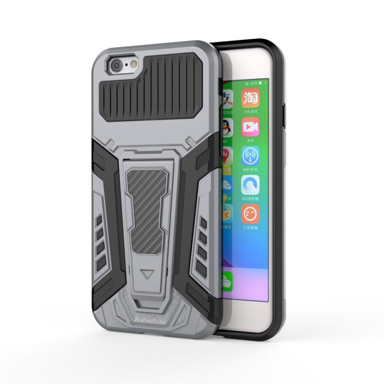 War Chariot Series Armor All-inclusive Shockproof PC + TPU Protective Case with Invisible Holder, For iPhone 6, For iPhone 6 Plus, For iPhone SE 2022 / SE 2020 / 8 / 7, For iPhone 8 Plus / 7 Plus