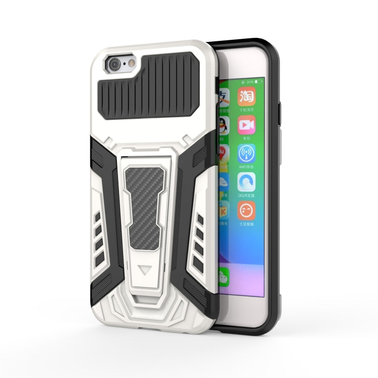 War Chariot Series Armor All-inclusive Shockproof PC + TPU Protective Case with Invisible Holder, For iPhone 6, For iPhone 6 Plus, For iPhone SE 2022 / SE 2020 / 8 / 7, For iPhone 8 Plus / 7 Plus