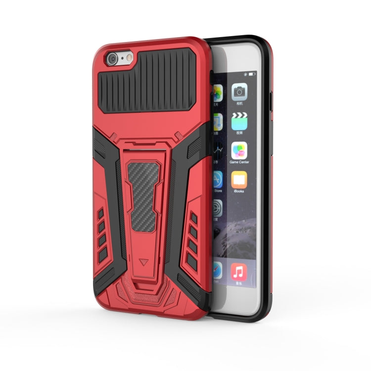War Chariot Series Armor All-inclusive Shockproof PC + TPU Protective Case with Invisible Holder, For iPhone 6, For iPhone 6 Plus, For iPhone SE 2022 / SE 2020 / 8 / 7, For iPhone 8 Plus / 7 Plus