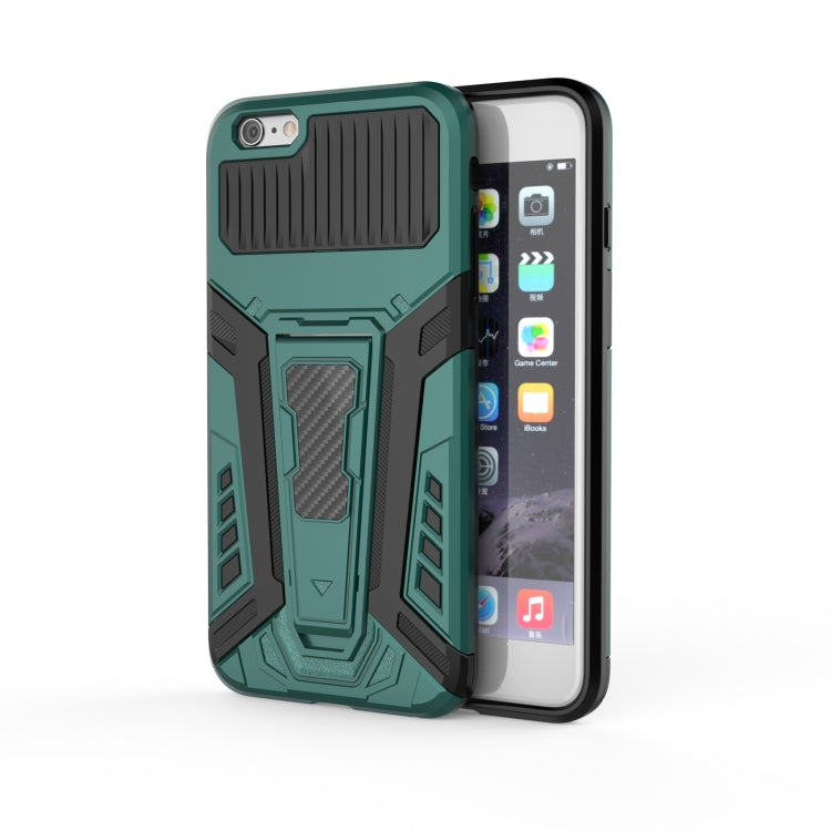 War Chariot Series Armor All-inclusive Shockproof PC + TPU Protective Case with Invisible Holder, For iPhone 6, For iPhone 6 Plus, For iPhone SE 2022 / SE 2020 / 8 / 7, For iPhone 8 Plus / 7 Plus