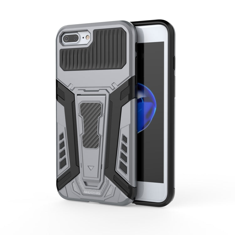 War Chariot Series Armor All-inclusive Shockproof PC + TPU Protective Case with Invisible Holder, For iPhone 6, For iPhone 6 Plus, For iPhone SE 2022 / SE 2020 / 8 / 7, For iPhone 8 Plus / 7 Plus