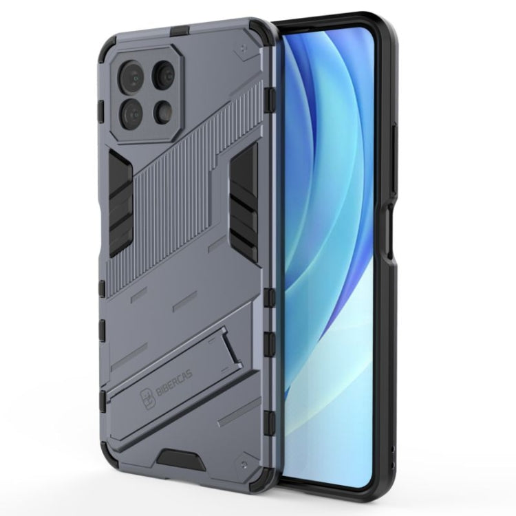 Punk Armor 2 in 1 PC + TPU Shockproof Case with Invisible Holder, For Xiaomi Mi 11 Lite