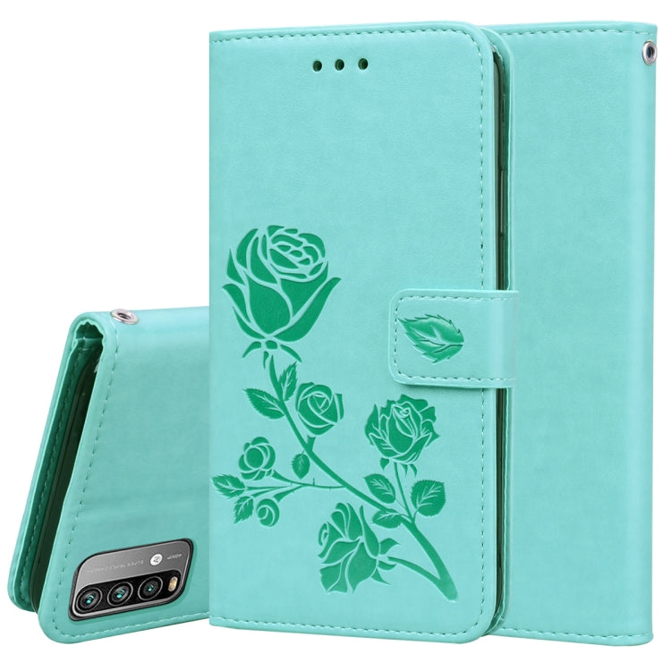 Rose Embossed Horizontal Flip PU Leather Case with Holder & Card Slots & Wallet, For Xiaomi Poco M3
