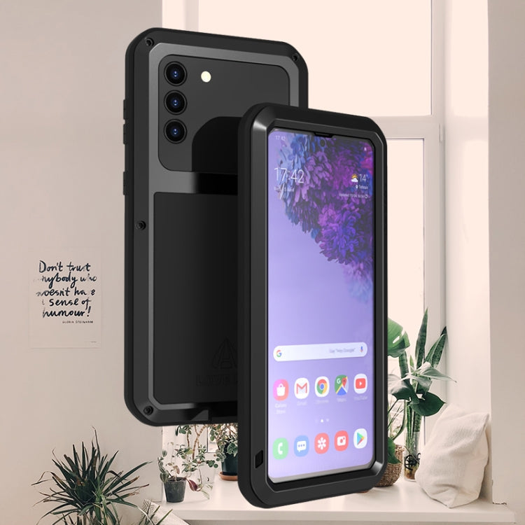 LOVE MEI Metal Shockproof Waterproof Dustproof Protective Case with Glass, For Samsung Galaxy A42, For Samsung Galaxy A72 5G / 4G