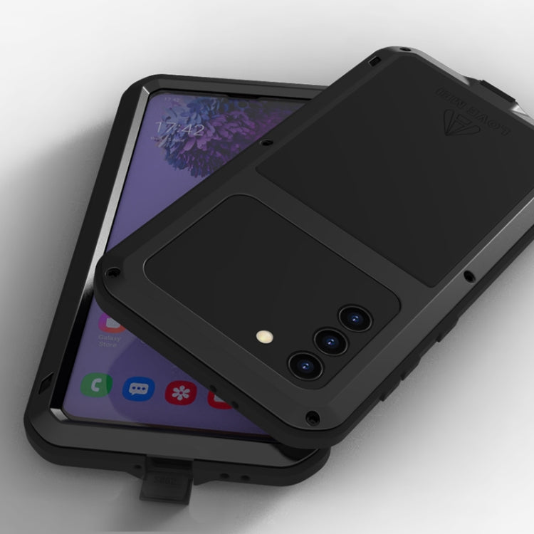 LOVE MEI Metal Shockproof Waterproof Dustproof Protective Case with Glass, For Samsung Galaxy A42, For Samsung Galaxy A72 5G / 4G