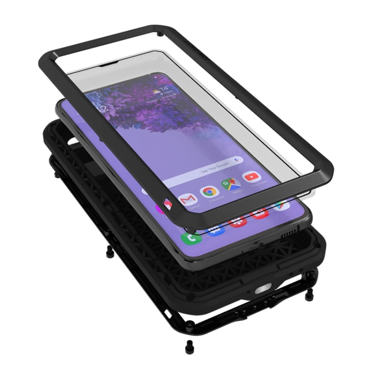 LOVE MEI Metal Shockproof Waterproof Dustproof Protective Case with Glass, For Samsung Galaxy A42, For Samsung Galaxy A72 5G / 4G