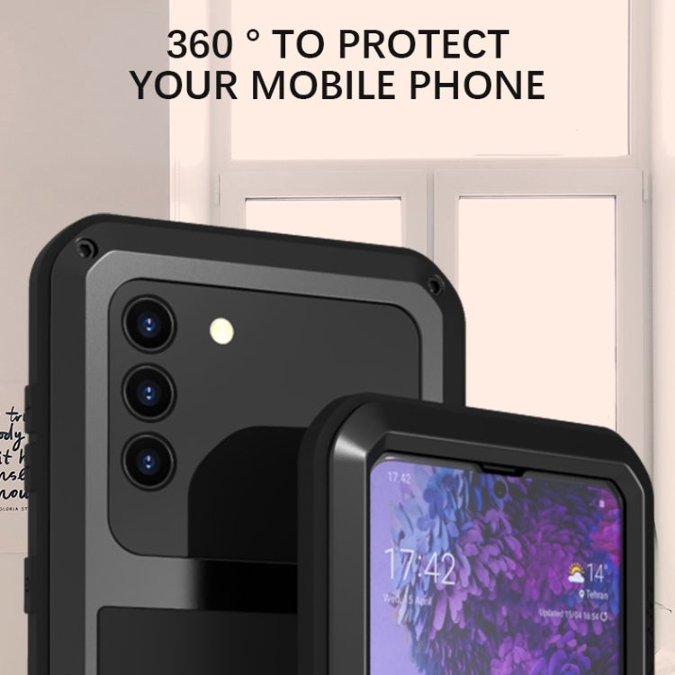 LOVE MEI Metal Shockproof Waterproof Dustproof Protective Case with Glass, For Samsung Galaxy A42, For Samsung Galaxy A72 5G / 4G