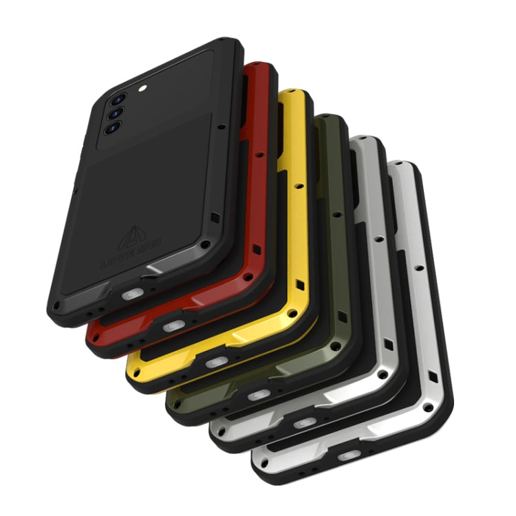 LOVE MEI Metal Shockproof Waterproof Dustproof Protective Case with Glass, For Samsung Galaxy A42, For Samsung Galaxy A72 5G / 4G