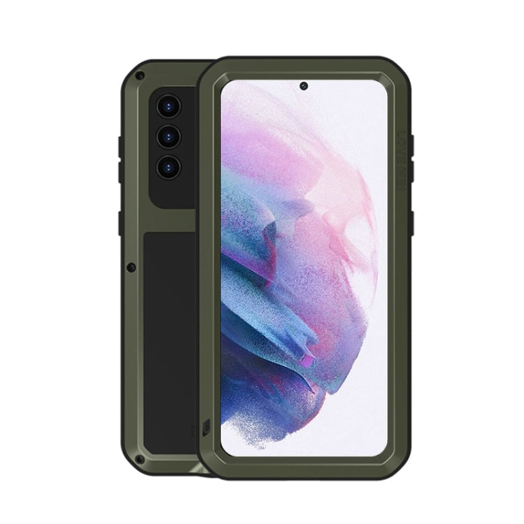 LOVE MEI Metal Shockproof Waterproof Dustproof Protective Case with Glass, For Samsung Galaxy A42, For Samsung Galaxy A72 5G / 4G