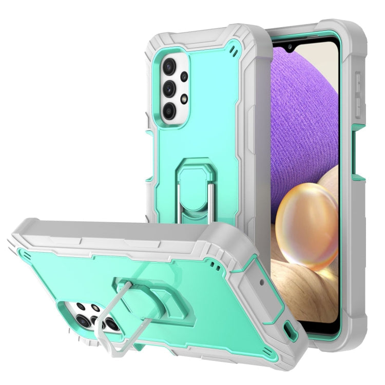 PC + Rubber 3-layers Shockproof Protective Case with Rotating Holder, For Samsung Galaxy A32 5G, For Samsung Galaxy A72 5G / 4G