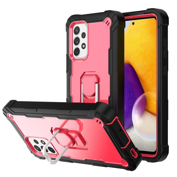 PC + Rubber 3-layers Shockproof Protective Case with Rotating Holder, For Samsung Galaxy A32 5G, For Samsung Galaxy A72 5G / 4G