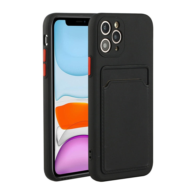 Card Slot Design Shockproof TPU Protective Case, For iPhone 11 Pro Max, For iPhone 12 mini