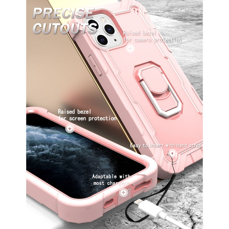 PC + Rubber 3-layers Shockproof Protective Case with Rotating Holder, For iPhone 11 Pro, For iPhone 11 Pro Max