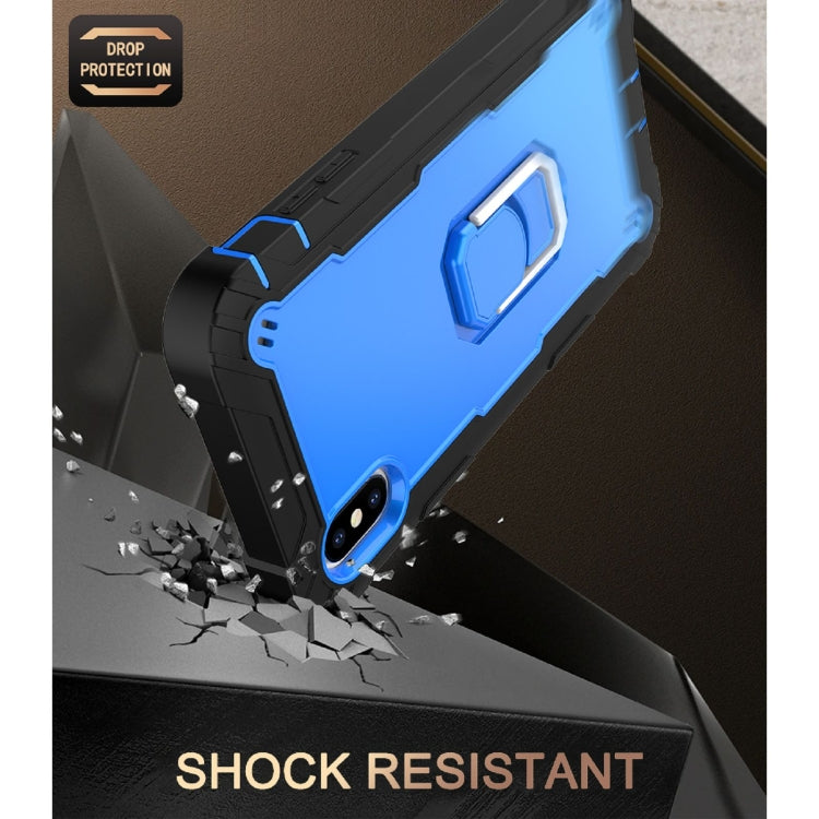 PC + Rubber 3-layers Shockproof Protective Case with Rotating Holder, For iPhone XR, For iPhone XS Max