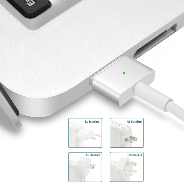 A1435 60W 16.5V 3.65A 5 Pin MagSafe 2 Power Adapter for MacBook, Cable Length: 1.6m,, 60W UK Plug, 60W AU Plug, 60W EU Plug