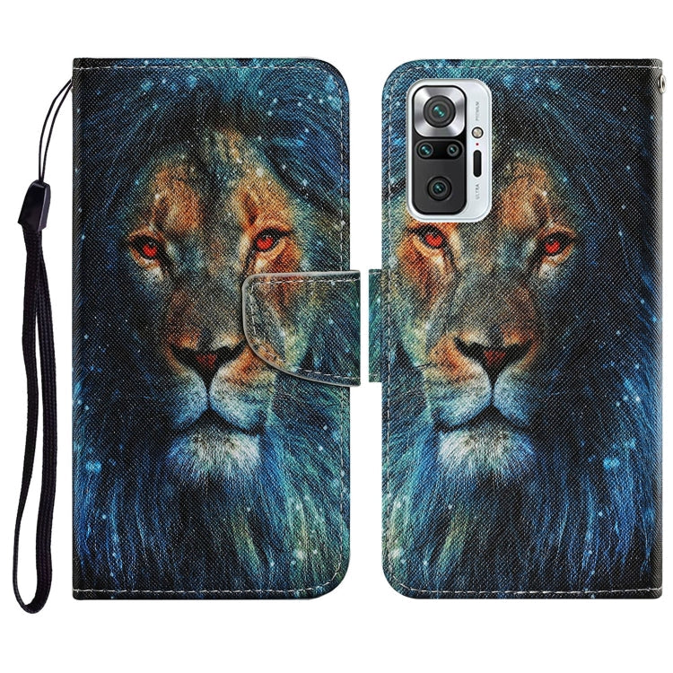 Coloured Drawing Pattern Horizontal Flip PU Leather Case with Holder & Card Slots & Wallet & Lanyard, For Xiaomi Redmi Note 10 Pro