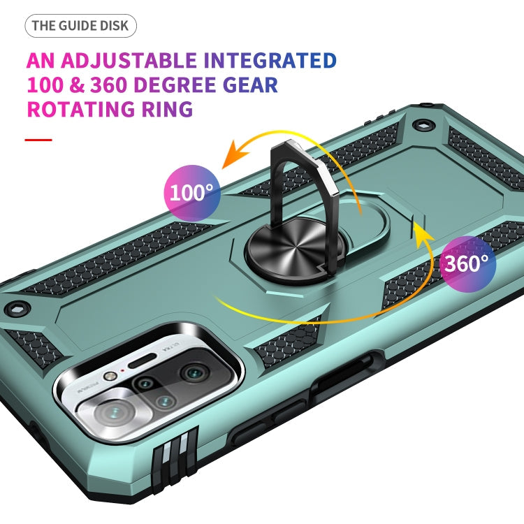 Shockproof TPU + PC Protective Case with 360 Degree Rotating Holder, For Xiaomi Redmi Note 10 Pro Max