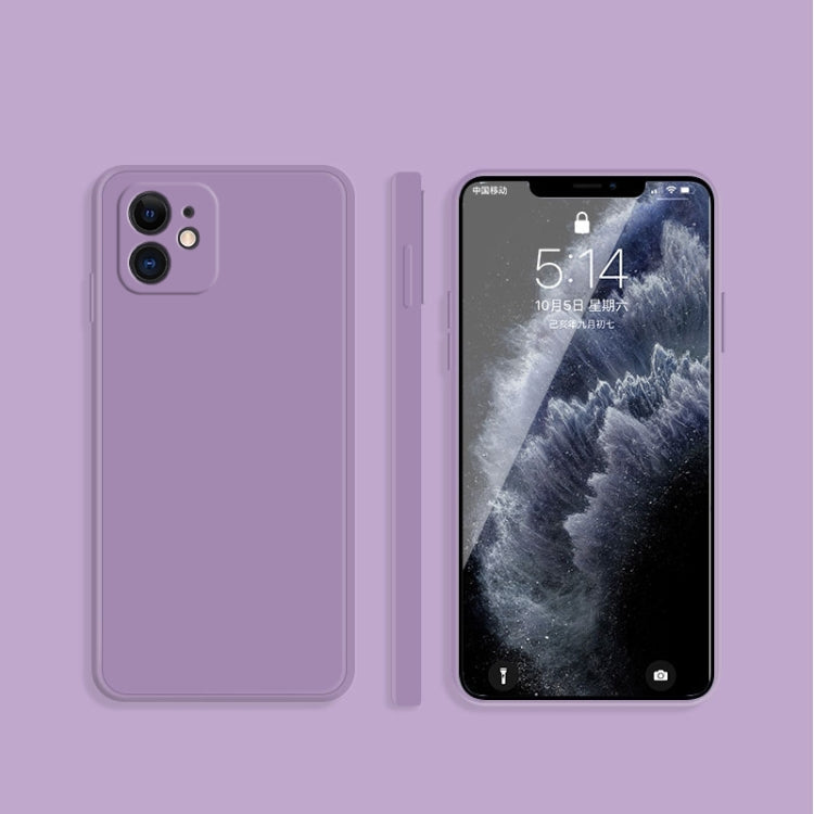 Solid Color Imitation Liquid Silicone Straight Edge Dropproof Full Coverage Protective Case, For iPhone XS Max, For iPhone 11