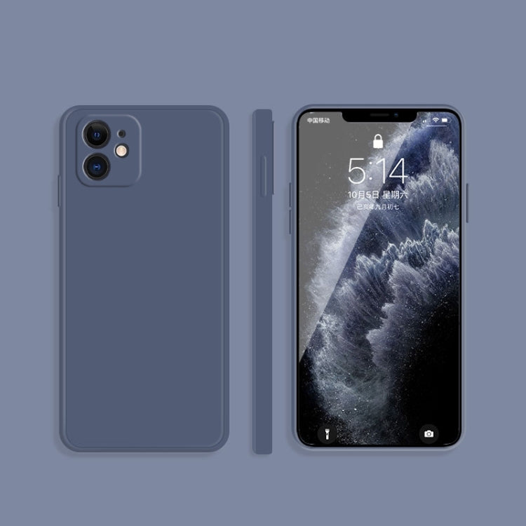 Solid Color Imitation Liquid Silicone Straight Edge Dropproof Full Coverage Protective Case, For iPhone XS Max, For iPhone 11