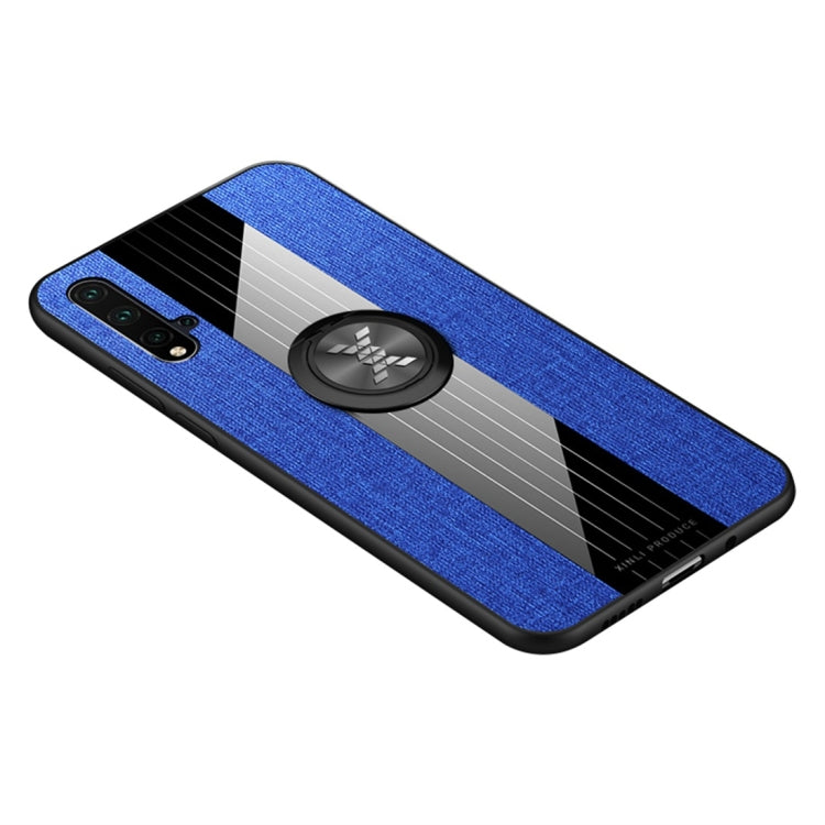 XINLI Stitching Cloth Textue Shockproof TPU Protective Case with Ring Holder, For Huawei nova 3i, For Huawei nova 4, For Huawei nova 4e, For Huawei nova 5