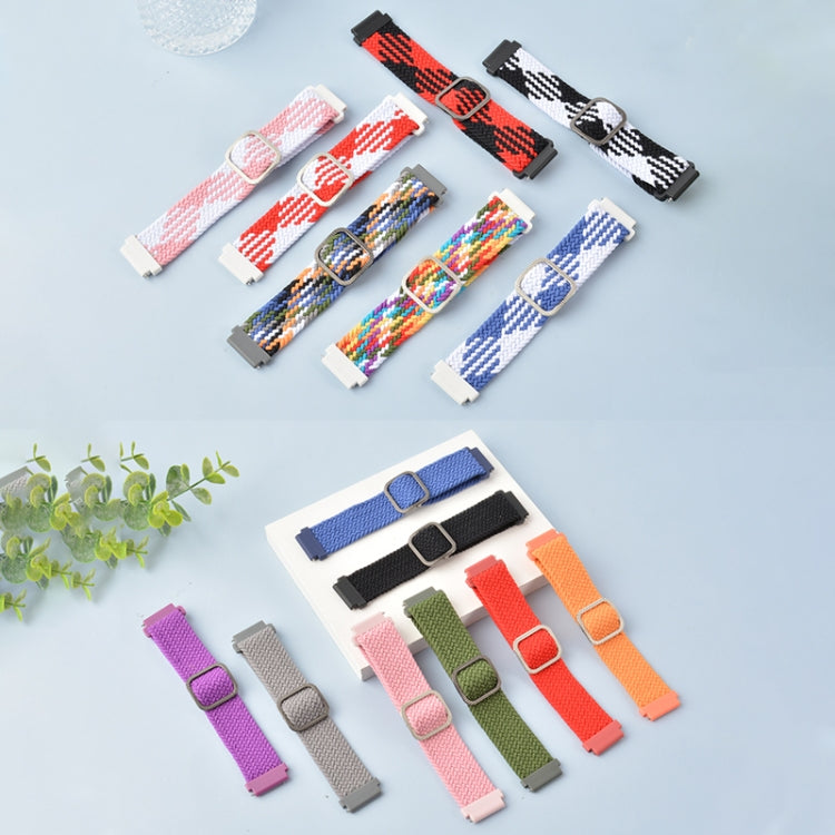 Universal Adjustable Nylon Braided Elasticity Replacement Strap Watchband, 20mm