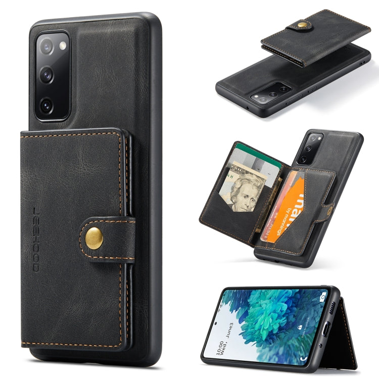 JEEHOOD Retro Magnetic Detachable Protective Case with Wallet & Card Slot & Holder, For Samsung Galaxy A32 5G, For Samsung Galaxy S20 FE, For Samsung Galaxy S20, For Samsung Galaxy S20+