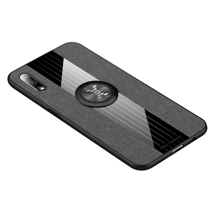 XINLI Stitching Cloth Textue Shockproof TPU Protective Case with Ring Holder, For Huawei Honor 20 Pro, For Huawei Honor 7X, For Huawei Honor 8X, For Huawei Honor 9X