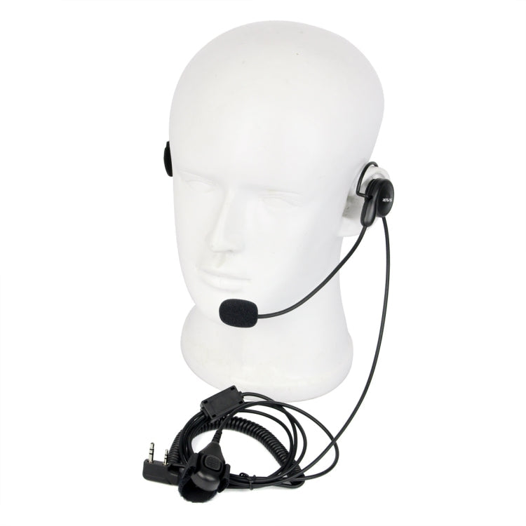 RETEVIS K-C2F 2 Pin PTT Finger Back-hanging Earphone Microphone for H-777/RT-5R/ 888s/UV5R, K-C2F