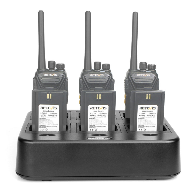 RETEVIS RTC27 Multi-function Six-Way Walkie Talkie Charger for Retevis RT27,, RTC27 EU Plug, RTC27 US Plug