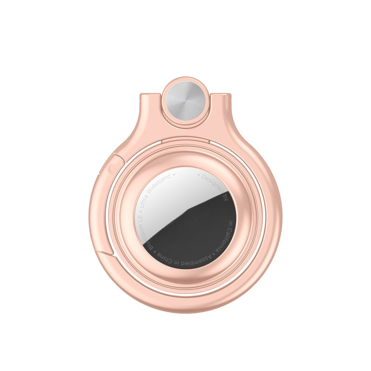 Shockproof Anti-scratch Full Metal Case Cover with Keychain Ring Loop, For AirTag