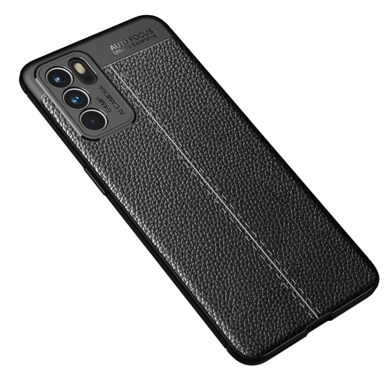 Litchi Texture TPU Shockproof Case, For OPPO Reno6 5G