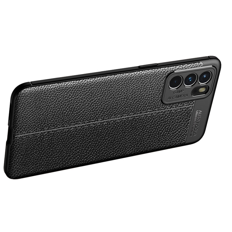 Litchi Texture TPU Shockproof Case, For OPPO Reno6 5G