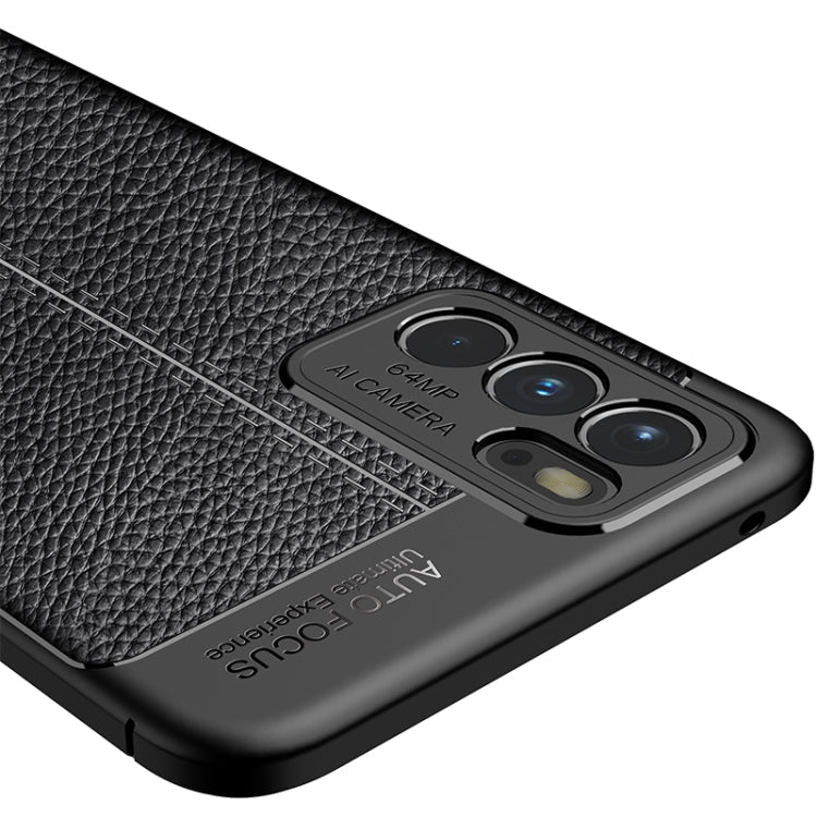 Litchi Texture TPU Shockproof Case, For OPPO Reno6 5G