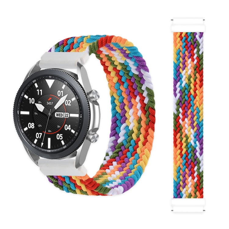For Garmin Vivoactive 3 Adjustable Nylon Braided Elasticity Replacement Strap Watchband, 125mm, 135mm