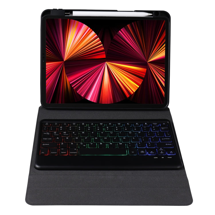B011S Splittable Backlight Bluetooth Keyboard Leather Case with Triangle Holder & Pen Slot, For iPad 9.7 2018 & 2017 / Pro 9.7 / Air 2, For iPad 10.2 2020 & 2019 / Pro 10.5 inch / Air 3 10.5 inch...