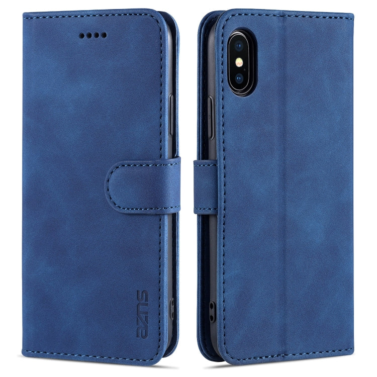 AZNS Skin Feel Calf Texture Horizontal Flip Leather Case with Card Slots & Holder & Wallet, For iPhone 11 Pro, For iPhone 11, For iPhone 11 Pro Max, For iPhone XS / X