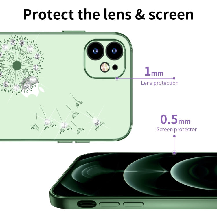 Ultra-thin Electroplating Dandelion Pattern Protective Case, For iPhone 11, For iPhone 11 Pro, For iPhone 11 Pro Max