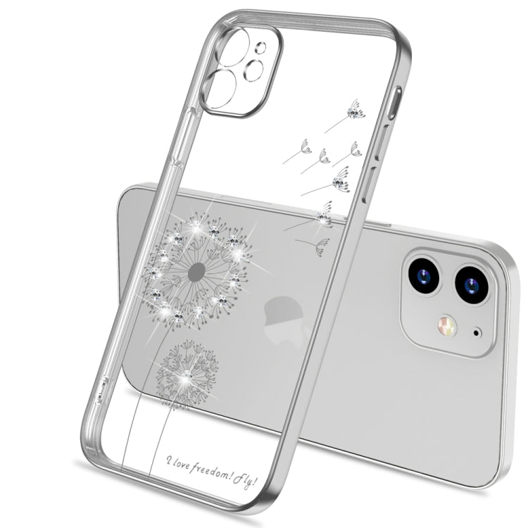 Ultra-thin Electroplating Dandelion Pattern Protective Case, For iPhone 12 Pro Max, For iPhone 12 Pro, For iPhone 12