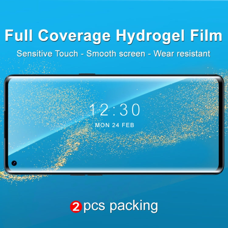 2 PCS IMAK Curved Full Screen Hydrogel Film Front Protector, For OPPO Reno6 Pro 5G / Find X3 Neo, For Asus Zenfone 8 ZS590KS, For Asus Zenfone 8 Flip, For Sony Xperia 1 III, For Xiaomi Redmi Note10 Pro / K40 Gaming, For Xiaomi Redmi Note 10 5G / 4G...