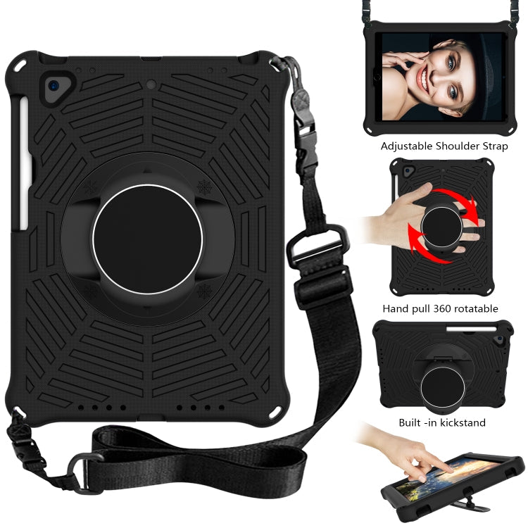 Spider King EVA Protective Case with Adjustable Shoulder Strap & Holder & Pen Slot, For iPad 9.7 2018 & 2017 / Pro 9.7 / Air 2 / Air, For iPad 10.2 2021 / 2020 / 2019, For iPad Pro 10.5 inch 2017 / Air 3 10.5 inch...