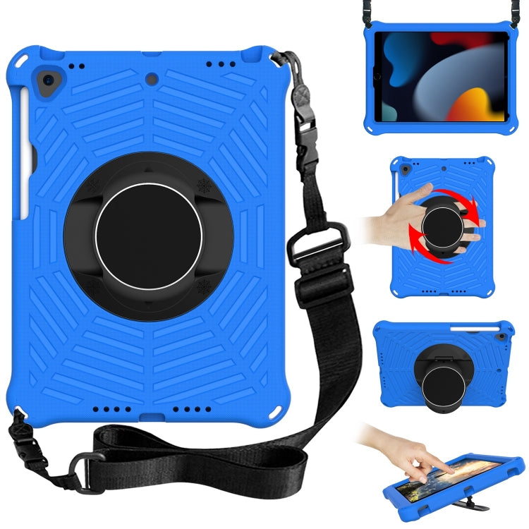 Spider King EVA Protective Case with Adjustable Shoulder Strap & Holder & Pen Slot, For iPad 9.7 2018 & 2017 / Pro 9.7 / Air 2 / Air, For iPad 10.2 2021 / 2020 / 2019, For iPad Pro 10.5 inch 2017 / Air 3 10.5 inch...