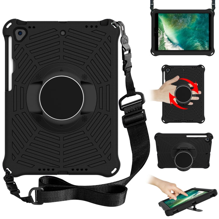 Spider King EVA Protective Case with Adjustable Shoulder Strap & Holder & Pen Slot, For iPad 9.7 2018 & 2017 / Pro 9.7 / Air 2 / Air, For iPad 10.2 2021 / 2020 / 2019, For iPad Pro 10.5 inch 2017 / Air 3 10.5 inch...