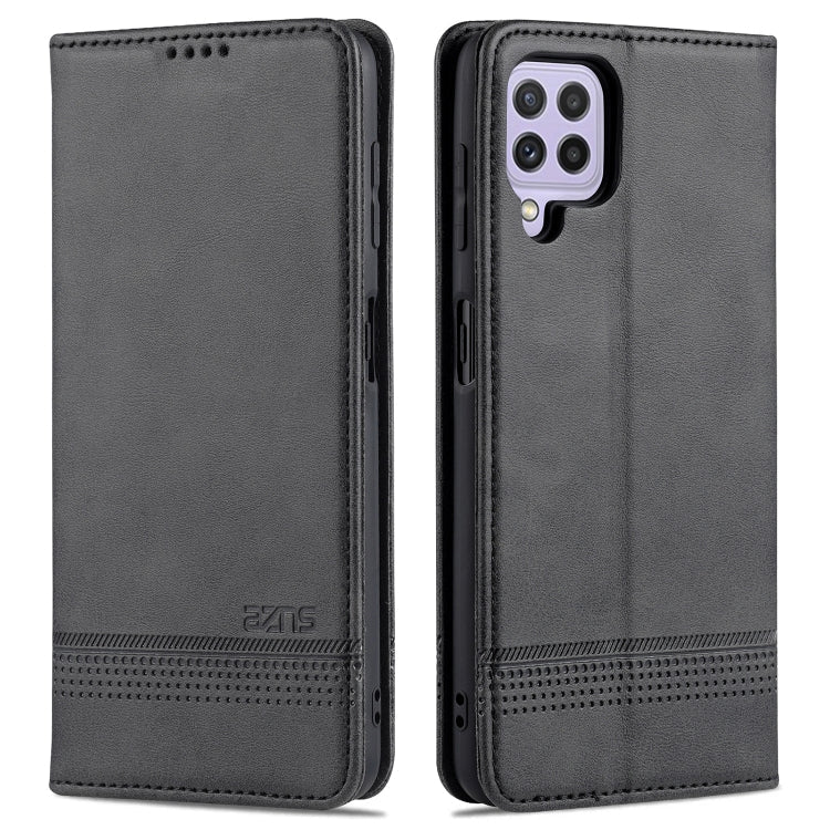 AZNS Magnetic Calf Texture Horizontal Flip Leather Case with Card Slots & Holder & Wallet, For Samsung Galaxy A22 4G, For Samsung Galaxy A22 5G
