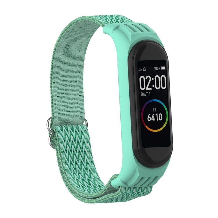 For Xiami Mi Band 6 / 5 / 4 / 3 Wavy Texture 8-shaped Buckle Replacement Strap Watchband
