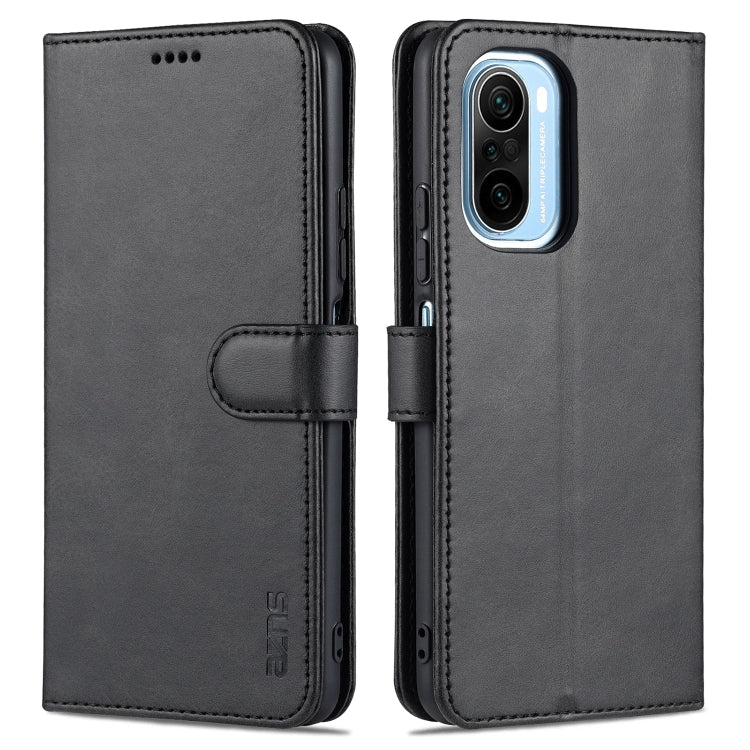 AZNS Skin Feel Calf Texture Horizontal Flip Leather Case with Card Slots & Holder & Wallet, For Xiaomi Redmi K40 Pro, For Xiaomi Poco F3, For Xiaomi Redmi Note 9 5G, For Xiaomi Redmi Note 10 5G