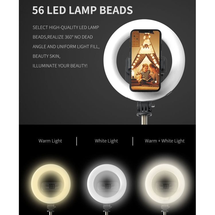 Q07 6 Inch Ring Light Portable Bluetooth Selfie Stick Tripod, Q07