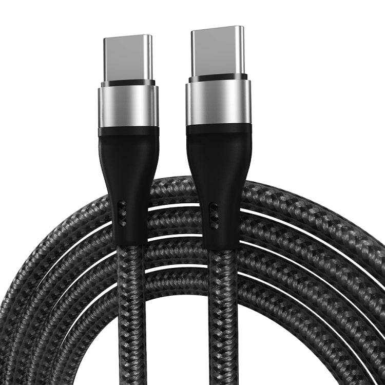 PD 60W USB-C / Type-C to USB-C / Type-C Fast Charging Nylon Braided Data Cable, 1m, 2m